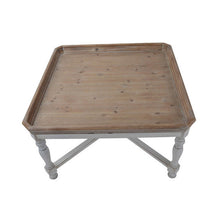 Rustic Fir Wood Tray Top Coffee Table