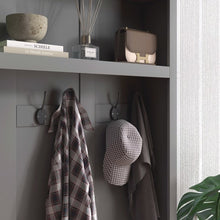 Contemporary Gray Hall Tree: Bench, Storage, and Coat Rack in One