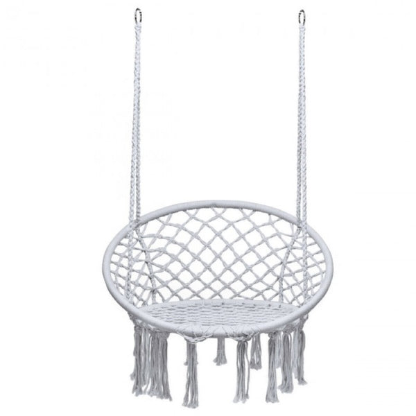 Handwoven Macramé Cotton Hammock Chair