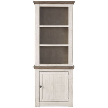 Right Pier Cabinet in Antique White and Brown