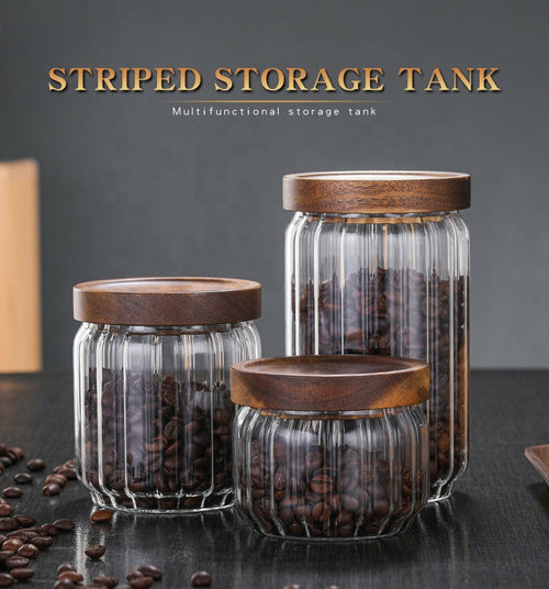 Glass Storage Bottles With Covers - The Crunchyish 