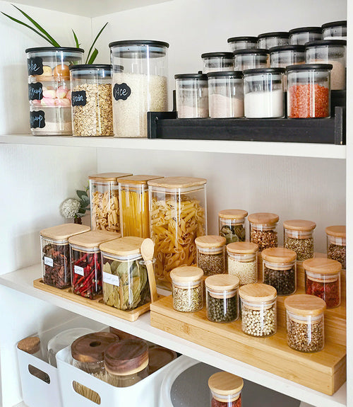 Glass Kitchen Storage Jars - The Crunchyish 