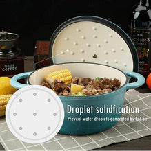 5QT Enameled Cast Iron Dutch Oven with Innovative Self-Basting Lid